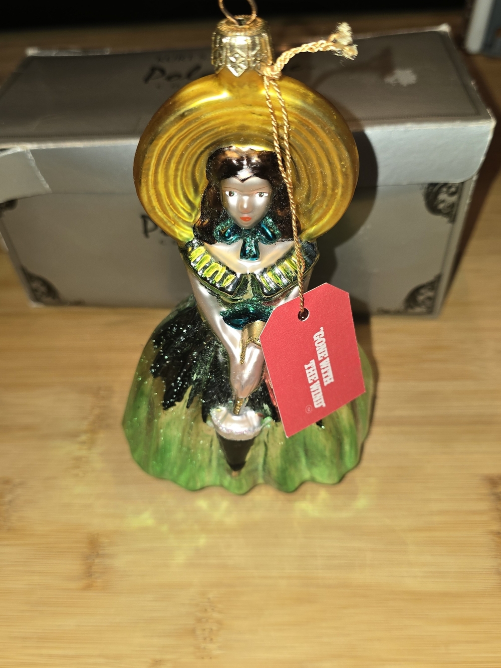 Vintage Kurt S. Adler Polonaise Collection "Scarlett O'Hara" Glass Christmas Orn